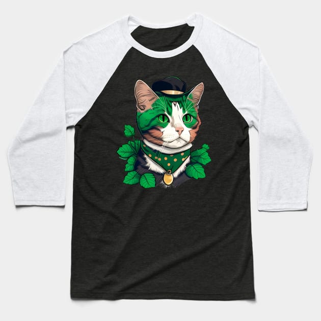 Cat Lover Cat Owner Ready For St. Patrick's Day Festival Baseball T-Shirt by jordanfaulkner02